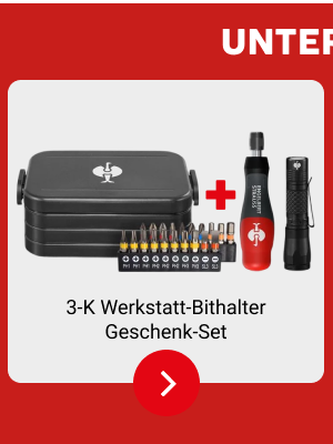 3-K Werkstatt-Bithalter Geschenk-Set 